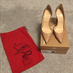 Christian Louboutin half d'Orsay Iriza pump 37.5